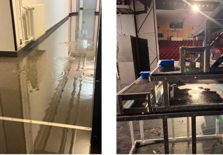 Wasserschaden am Theater in Bautzen