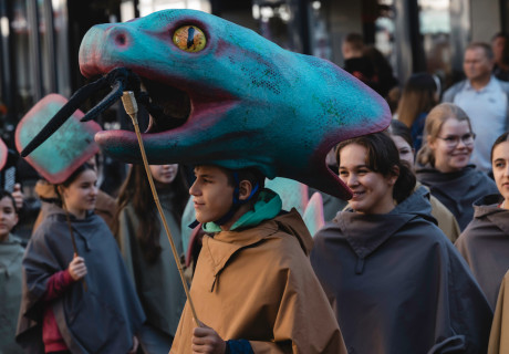 Zauberdings – Stadttheater Gießen – Showcase Beat Le Mot bringen Mozarts Zauberflöte in die Fußgängerzone