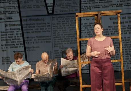 Zehn Ave Maria – Landestheater Linz – Hans Werner-Kroesinger und Regine Dura schauen unter die Talare der Linzer Kirchengeschichte