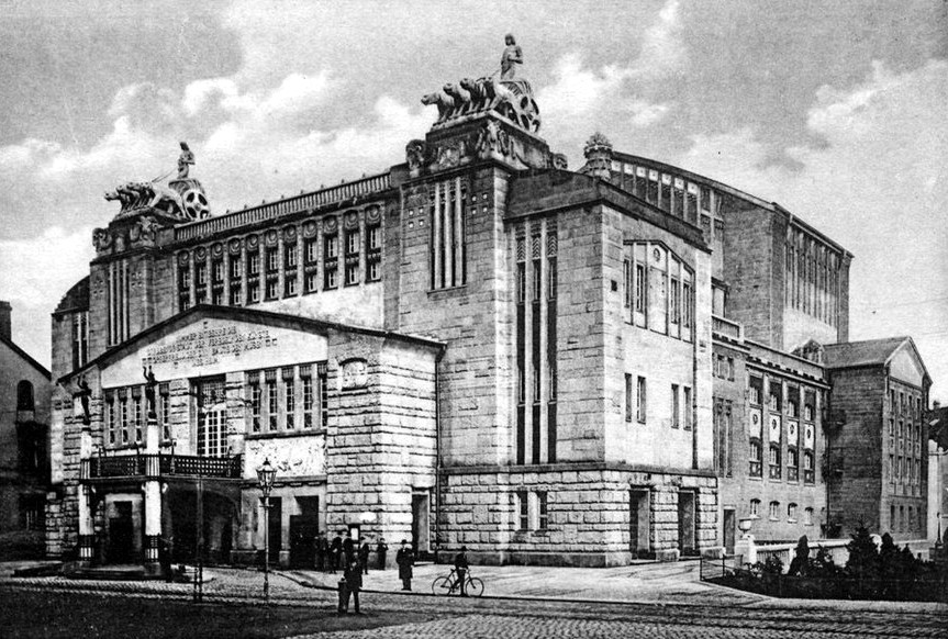 Dortmund Historische Postkarte Stadttheater