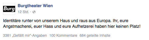 Burgtheater Facebook