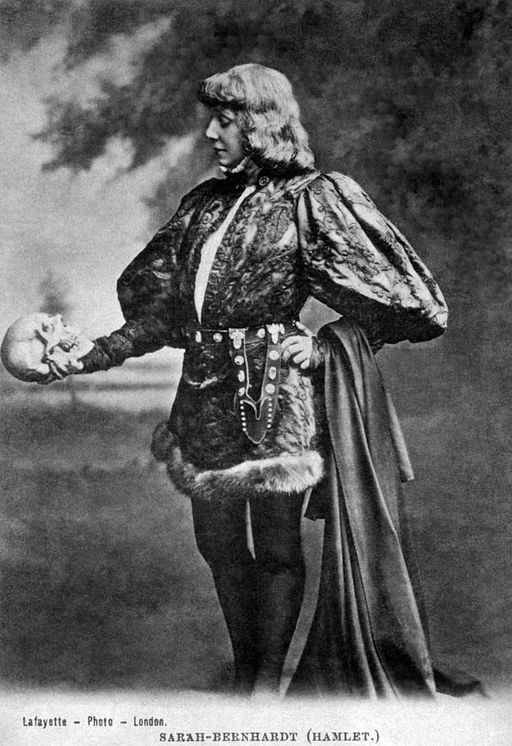 Sarah Bernhardt Hamlet2 Library of Congress Lafayette Photo London cph 3g06529